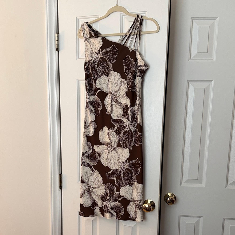 One-shoulder multi strap dress